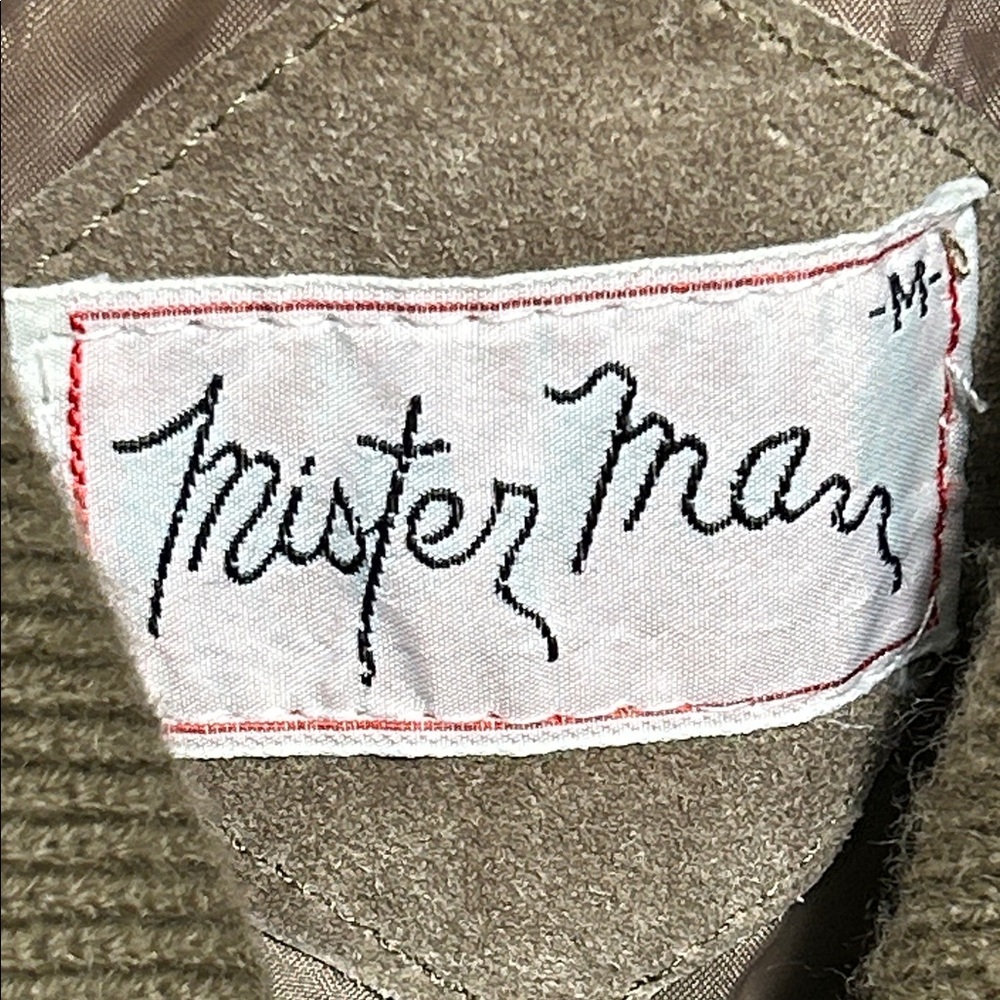 Vintage Mister Marr Brown Leather and knit Jacket for Women M - Picture 3 of 8